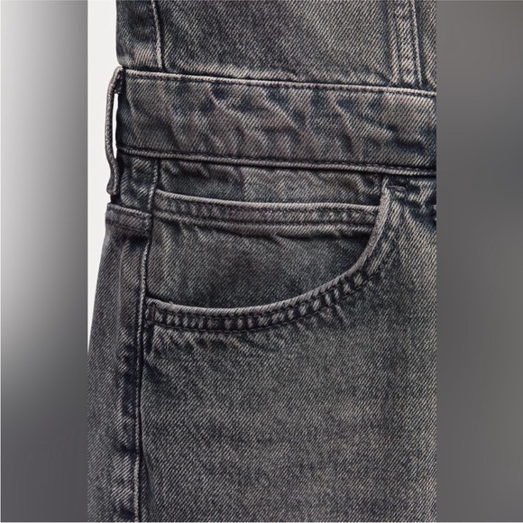 ZARA DENIM SHIRTDRESS ZW COLLECTION GRAY SZ S - Picture 10 of 13